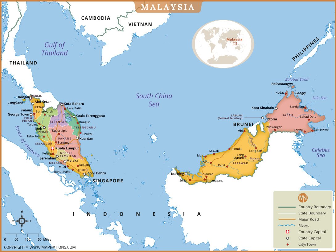 Malaysia Map