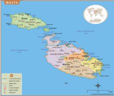 Map of malta