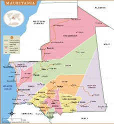 Map of mauritania