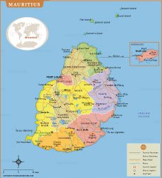 Map of mauritius
