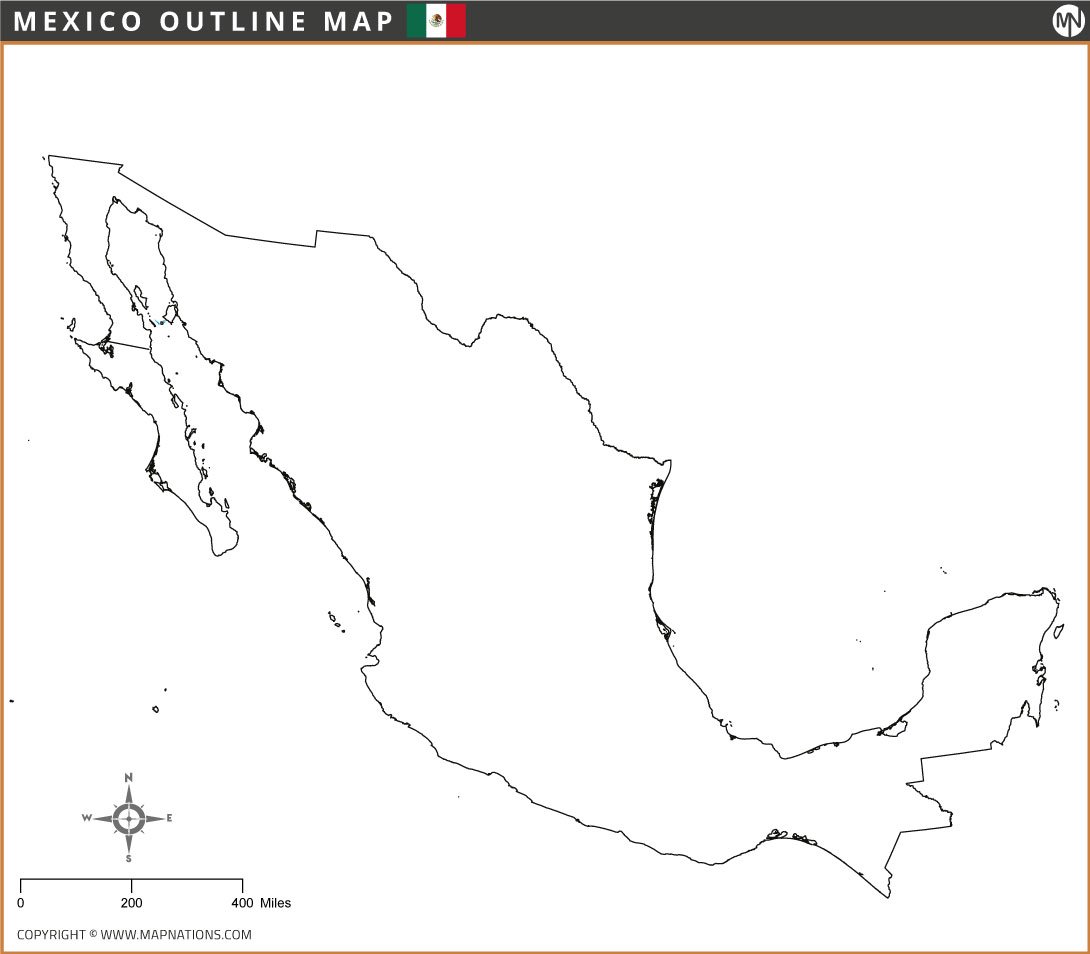 mexico-outline-map