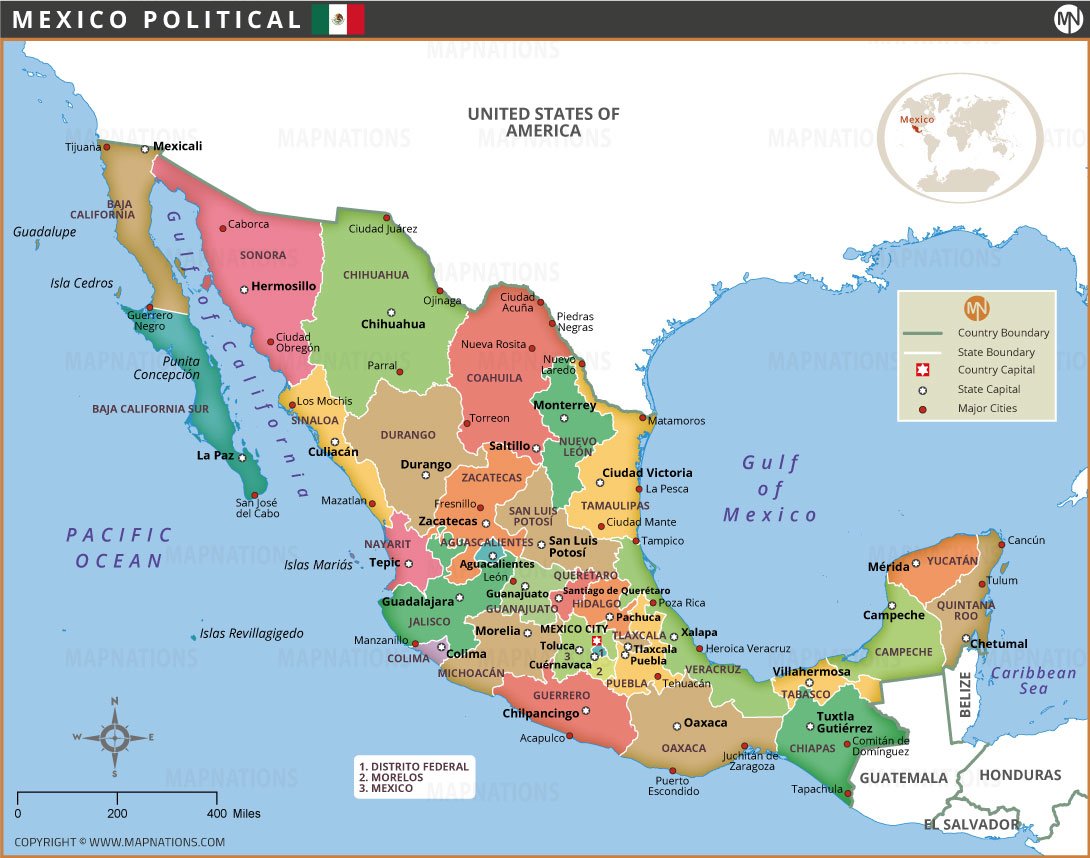 mexico-political-map