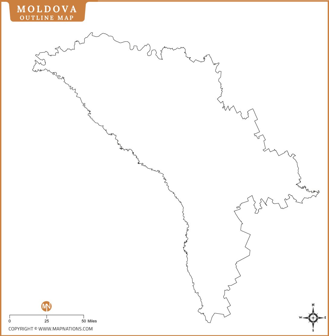 moldova-outline-map