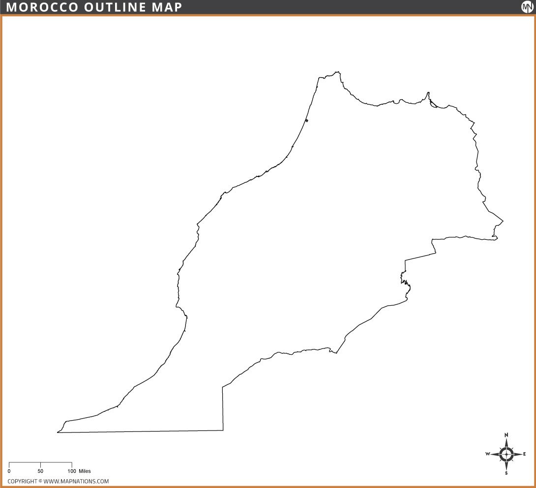 morocco-outline-map