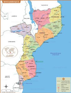 Map of mozambique
