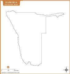 namibia-outline-map