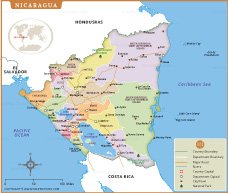 Map of Nicaragua