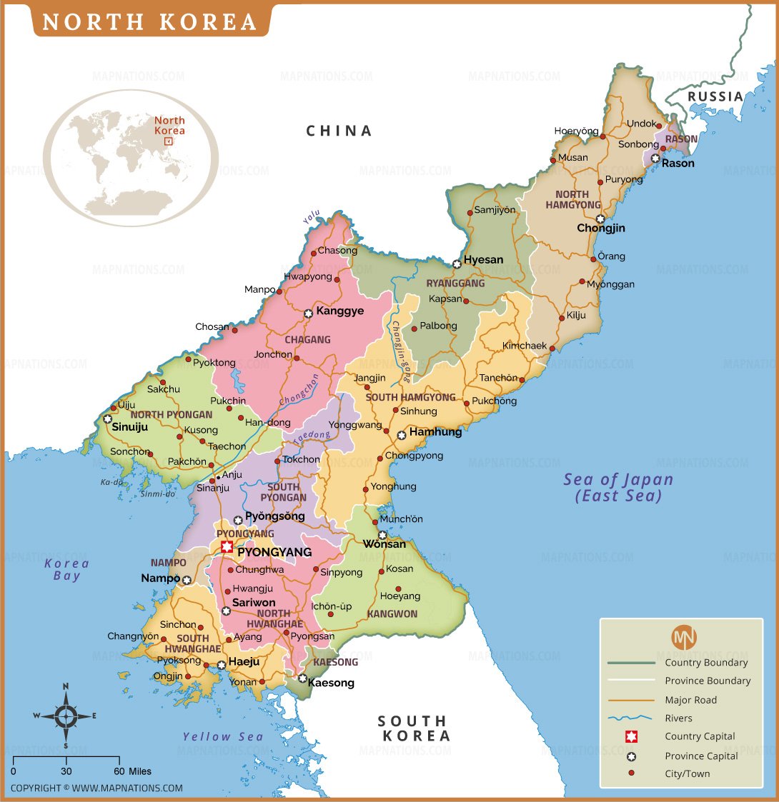 North Korea Map