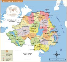 Map of Northern Ireland