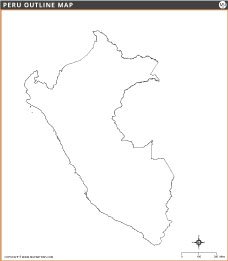 Peru Outline Map