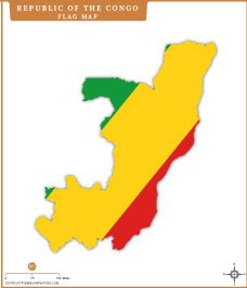 Republic of The Congo Flag Map Thumb