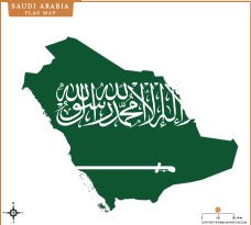 saudi-arabia-flag-map
