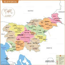 Map of slovenia