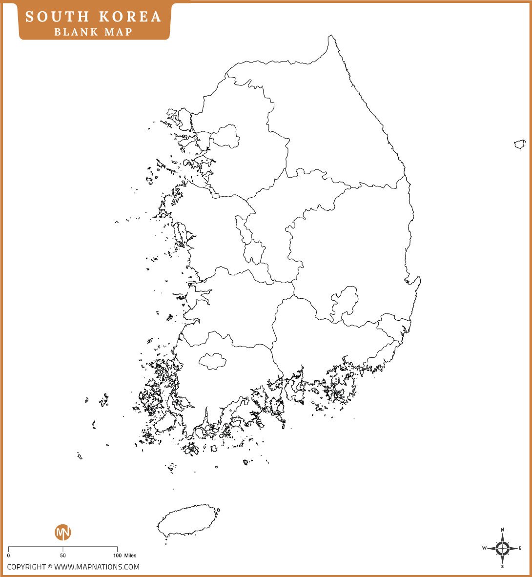 south-korea-blank-map
