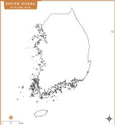 south-korea-outline-map