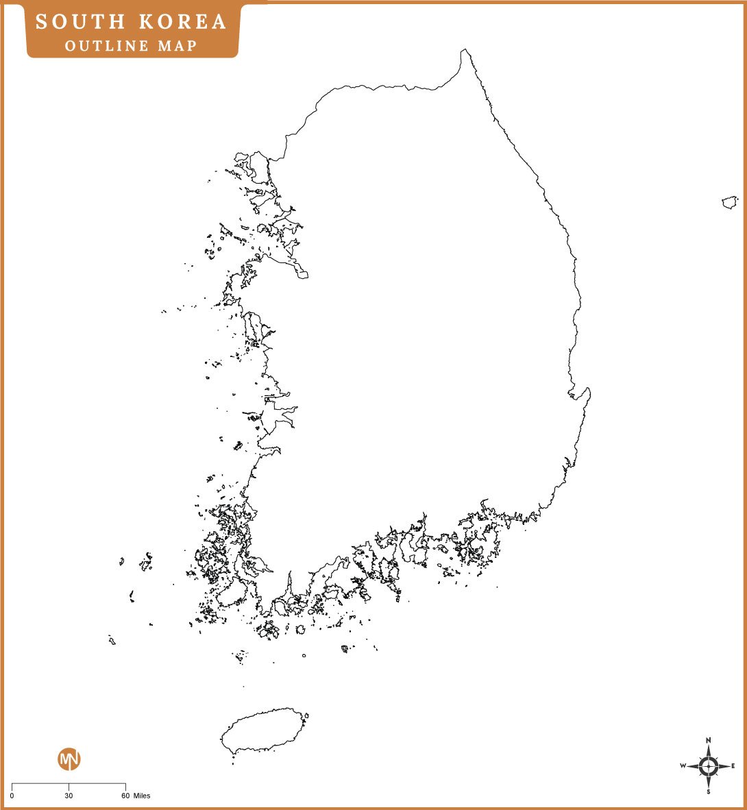 south-korea-outline-map