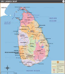 Map of sri-lanka