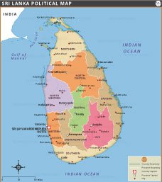 Sri Lanka Political Map