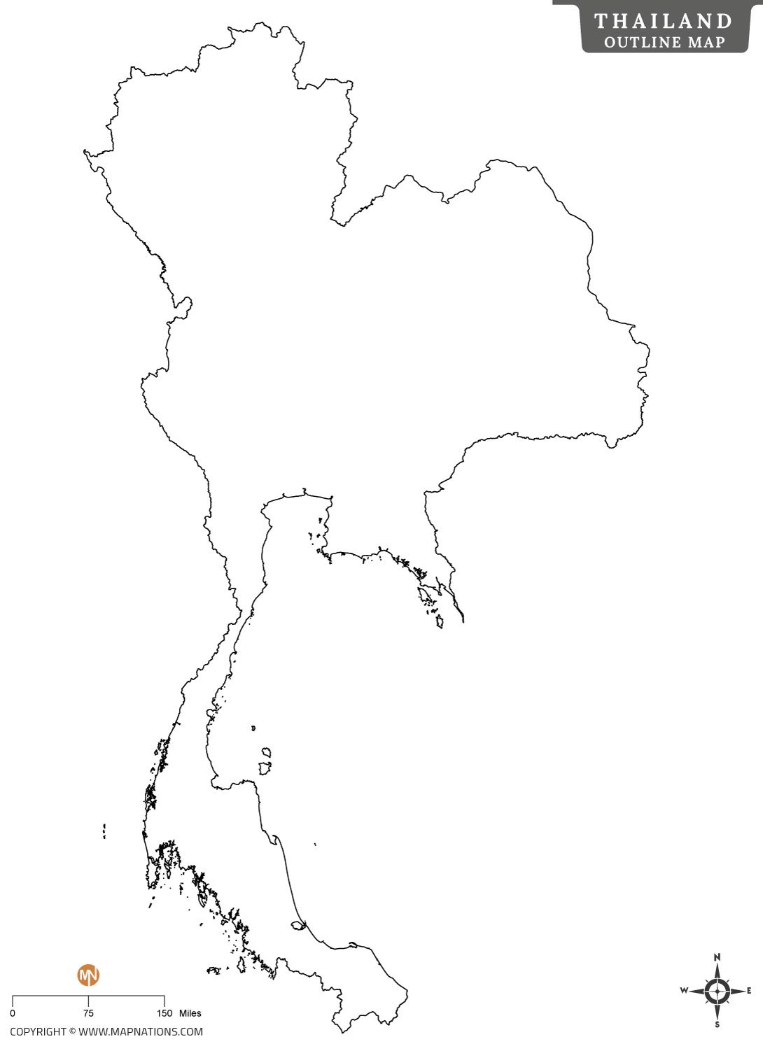 thailand-outline-map