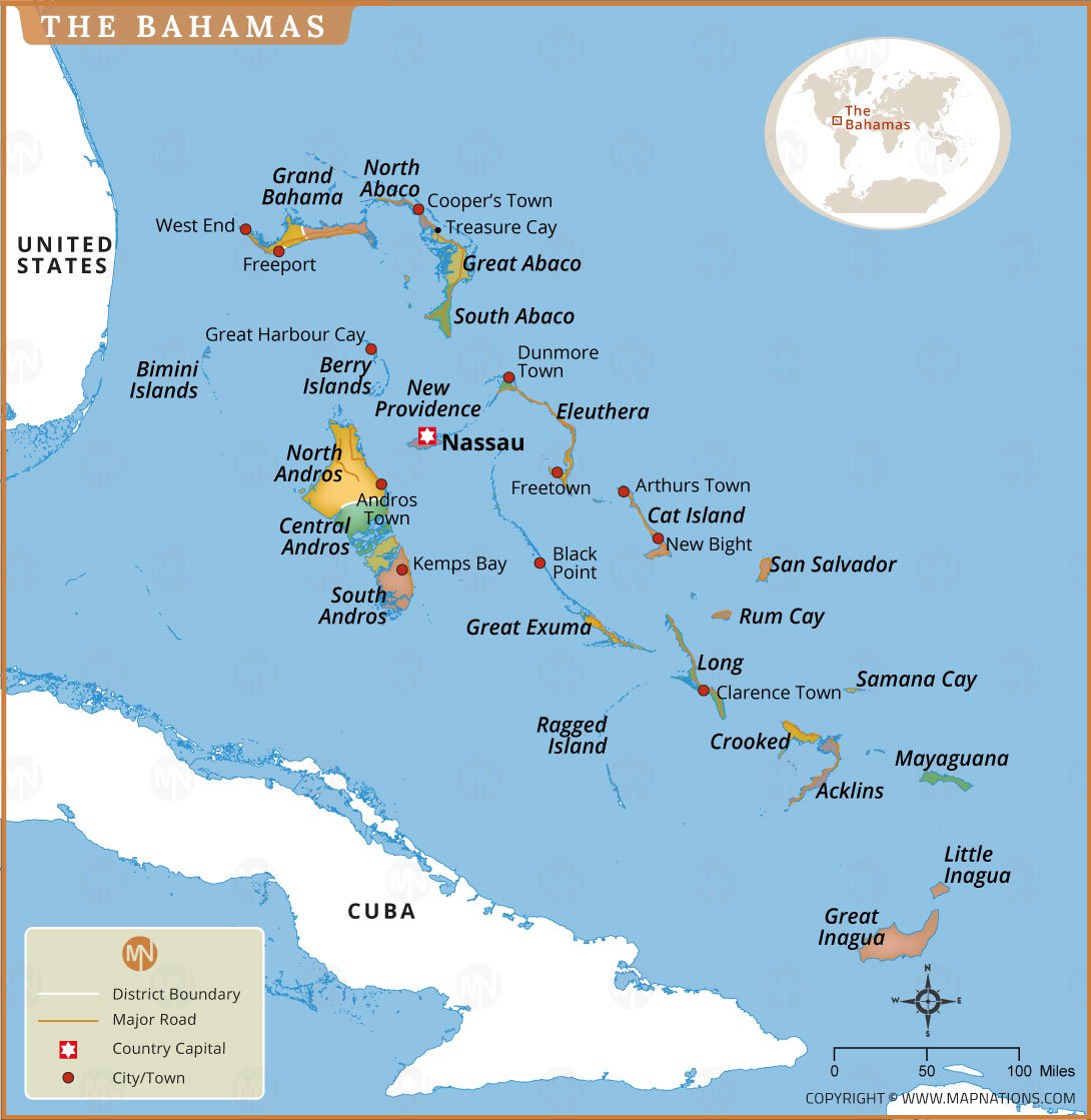 The Bahamas Map