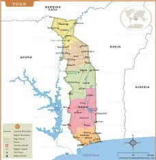 Map of togo