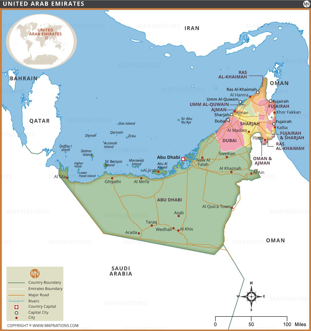 UAE Map