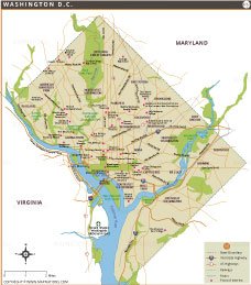 Washington DC Map thumb