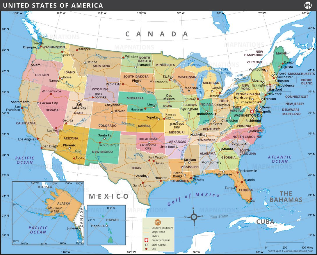 Map of United States