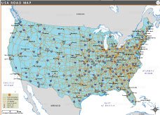 USA Road Map
