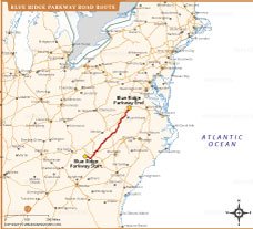 Blue Ridge Parkway Road Route Map thumb