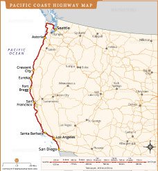 Pacific Coast Highway Route Map
