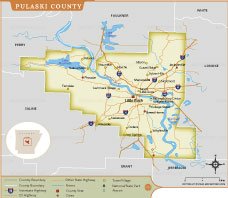 Pulaski County Map thumb