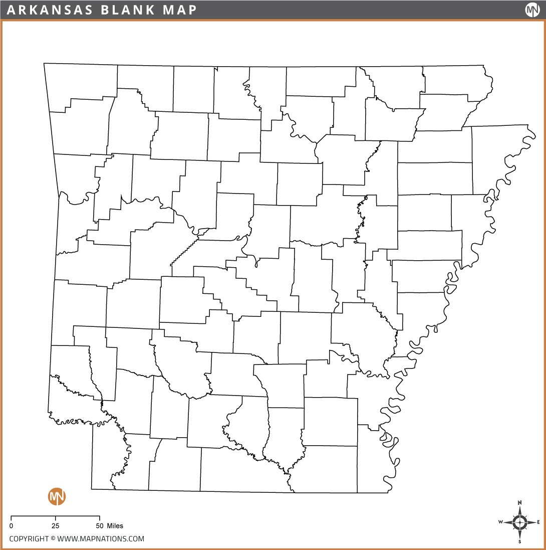 Arkansas Blank Map arkansas-blank-map