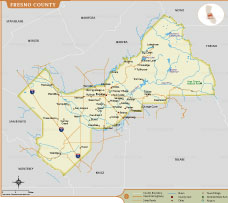 Fresno County Map