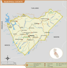 Mariposa County Map thumb