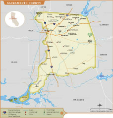 Sacramento County Map thumb