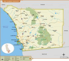 San Diego County Map thumb