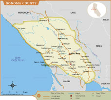 Sonoma County Map thumb