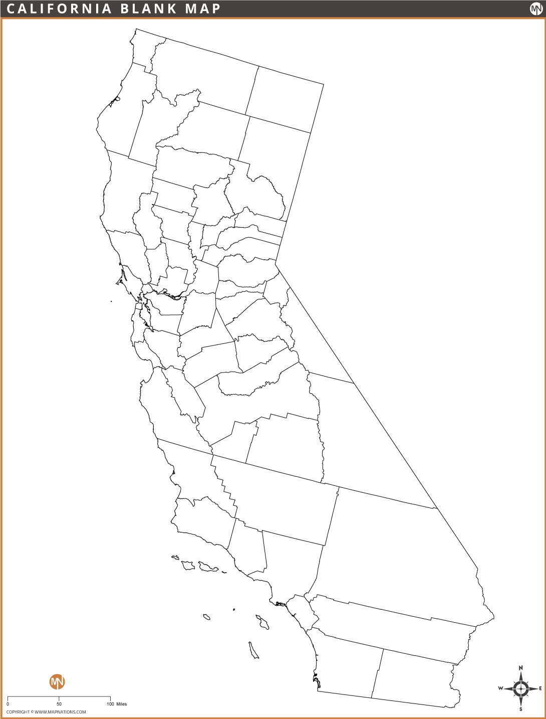 california-blank-map
