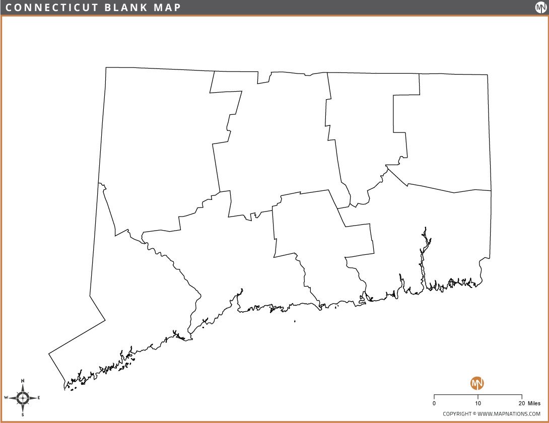 connecticut-blank-map