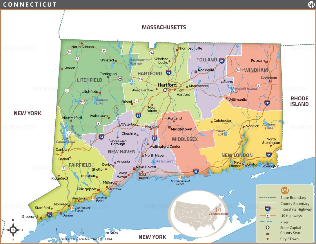 connecticut-map