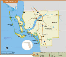 Lee County Map thumb