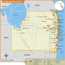 Palm Beach County Map thumb