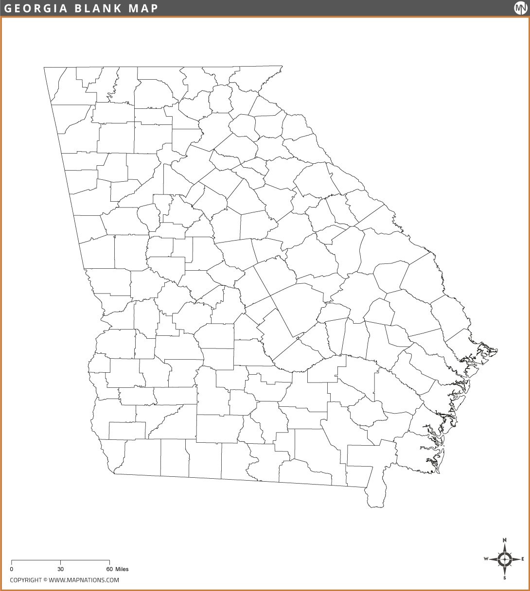 georgia-blank-map