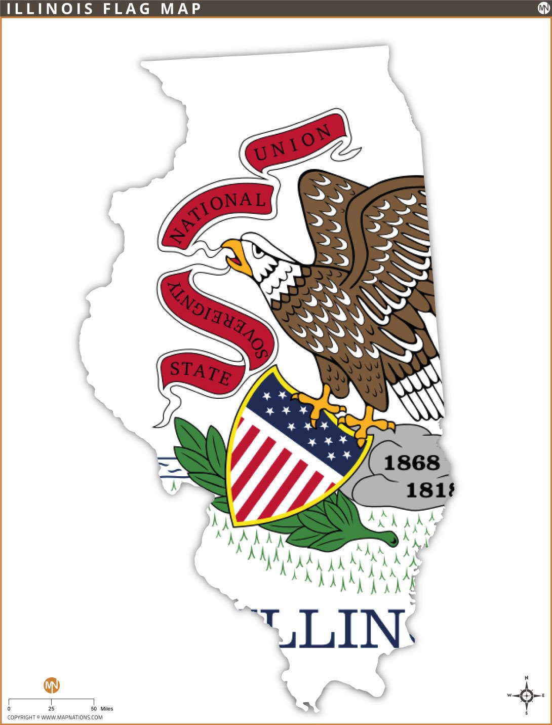 illinois-flag-map