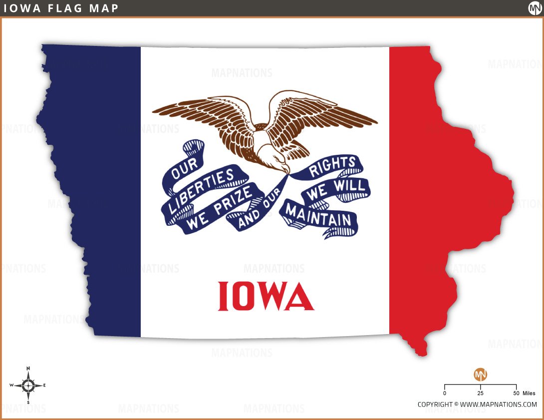 iowa-flag-map
