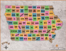 vintage-iowa-county-map