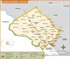 Montgomery County Map thumb