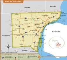 Wayne County Map thumbnail