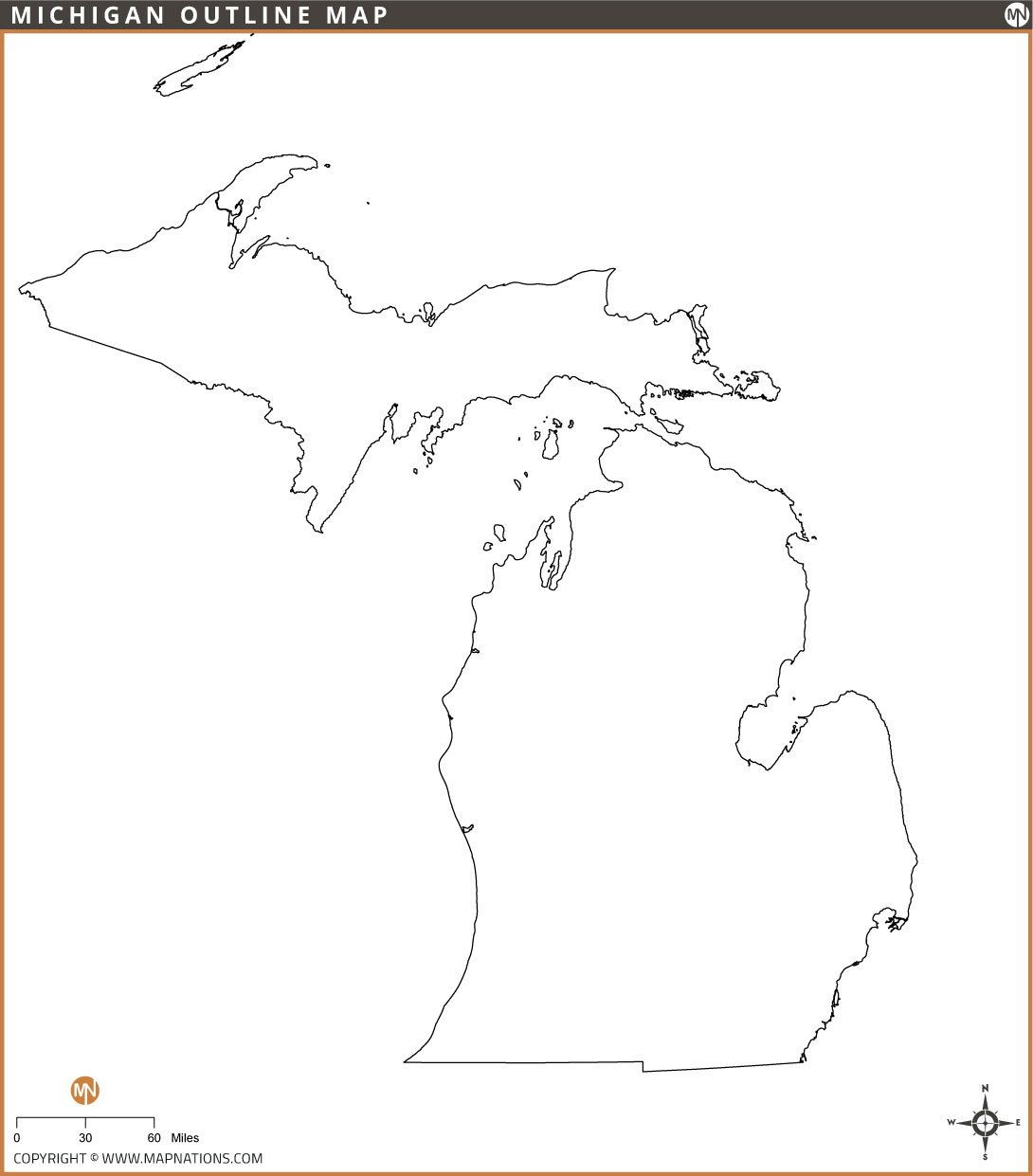 michigan-outline-map